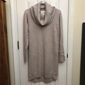 Cynthia Rowley Lt Beige Small Cowl Sweater Tunic S